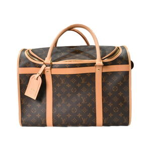 LOUIS VUITTON Dog Monogram Coated Pet Dogs Cats Travel Hospital Visits